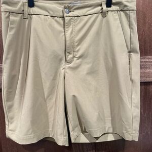 VRST Dark Khaki Men's Flat Front Shorts